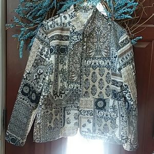 2/$15 Lightweight zip up quilted jacket